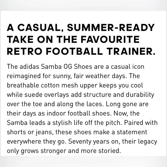 Adidas Samba OG Crochet Knit Cream White Cardboard Crystal Sand Mens 6/ Womens 7 - Picture 7 of 16